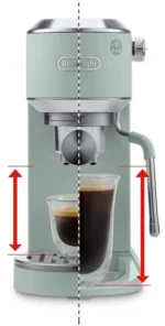 ⁦ماكينة سبريسو ديلونجى ديو Delonghi Dedica Duo بخاصية الكولد برو بقوة 1450 وات كود EC890⁩ - الصورة ⁦6⁩