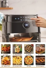 ⁦قلاية هوائية DSP  ديجتال وسعة 14 لتر 1800 واط KB.2089⁩ - الصورة ⁦3⁩