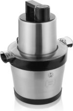 ⁦كبة كهربائية السيف استيل 1000 واط  6 لتر، فضي اسود(E02503)⁩ - الصورة ⁦3⁩