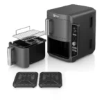 ايرفراير نينجا اتنين درج دوبل سعة 9.5 لتر قوة 2470 وات NINJA Foodi MAX Dual Zone AF400ME