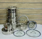 ⁦طقم حلل استنلس ارشيا 21 قطعة  AR-3642⁩ - الصورة ⁦3⁩