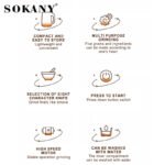 ⁦مطحنة توابل استانلس 150 جرام قوة950 وات SK-01016⁩ - الصورة ⁦6⁩