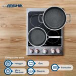 ⁦طقم حلل استيل 9 قطعة استانليس استيل 18/10 حلة (20-24-28) AR-3543⁩ - الصورة ⁦4⁩