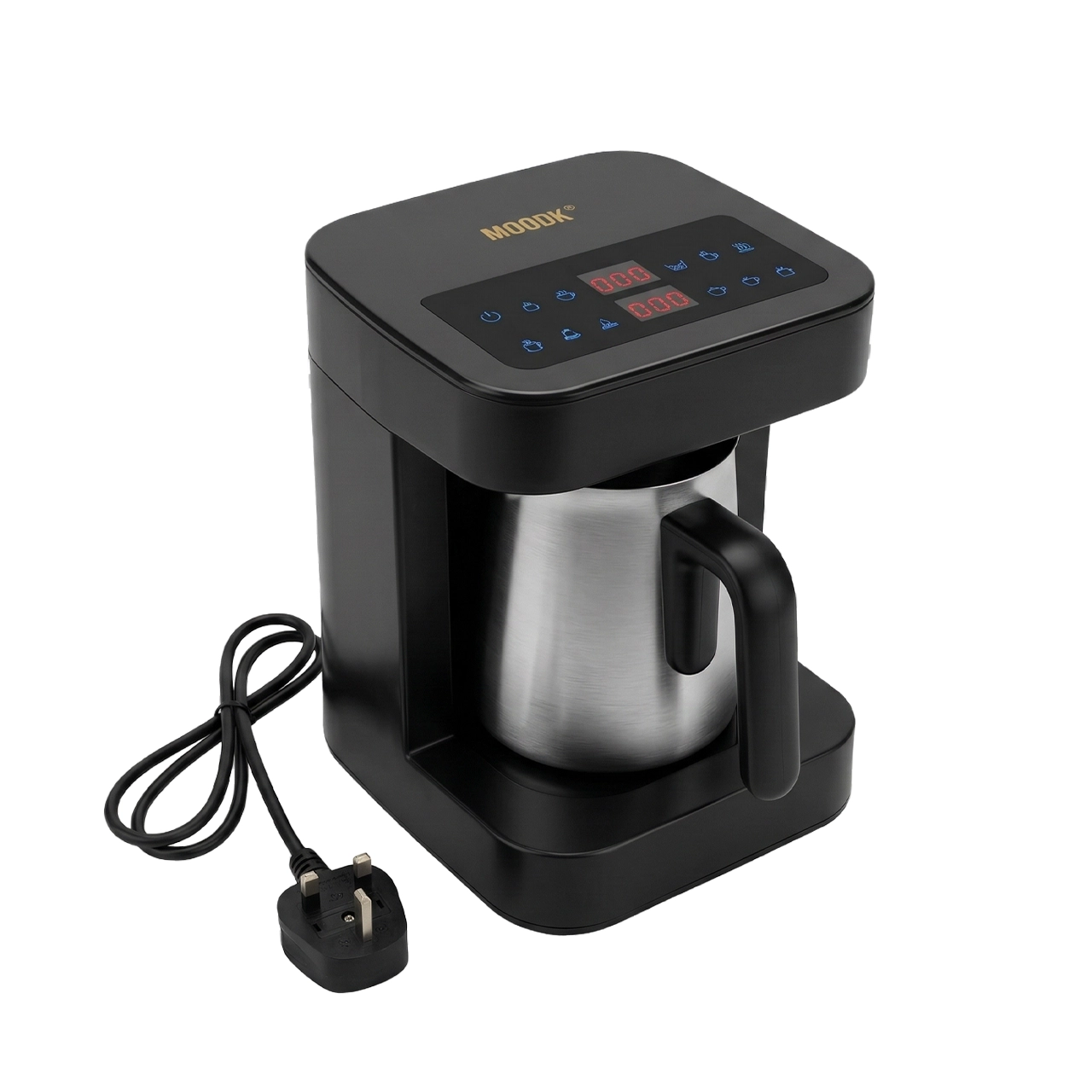 Untitled-1 ماكينة القهوة وصنع المشروبات 12مودك برنامج مع تقليب وخاصية صنع رغوة حليب كوب معدن بديل اوكا ريتش برو MOODK 1007 - الصورة 1